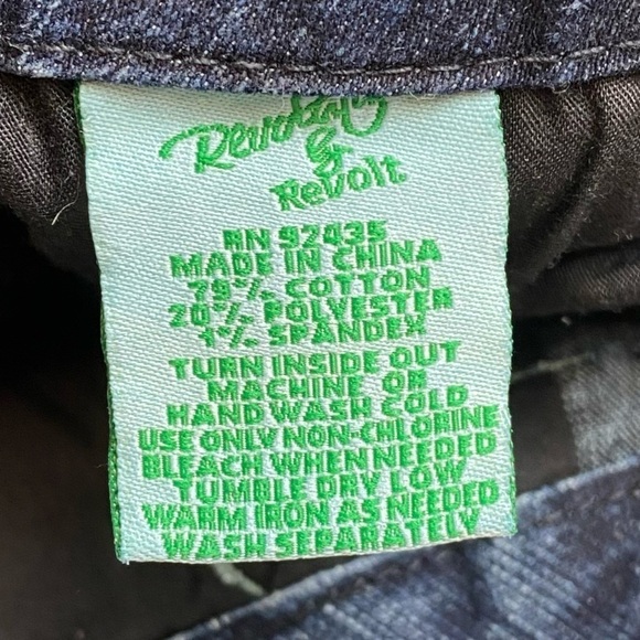 Revolt Jeans Revolution Vintage Blue Women’s Denim Jean Shorts Sz 11 - Picture 9 of 11